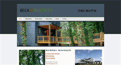 Desktop Screenshot of beckbuildva.com